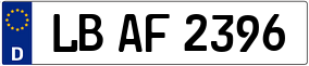 Trailer License Plate